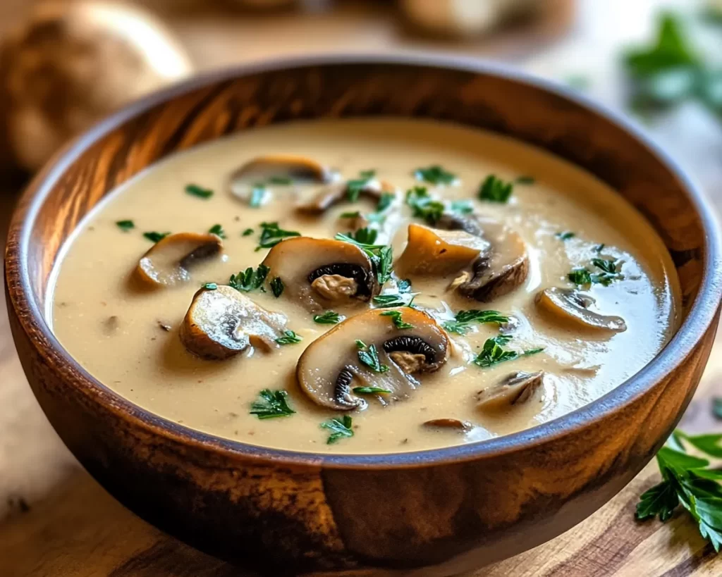 Spring Soup: Creamy Mushroom Soup in 25 Minutes