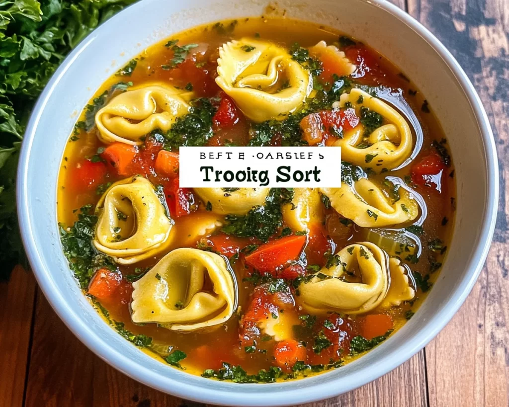 Best Veggie Tortellini Soup