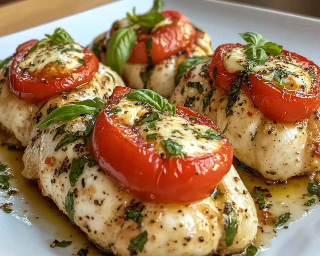 Summer Dinner Ideas: Caprese Stuffed Chicken in 20 Minutes