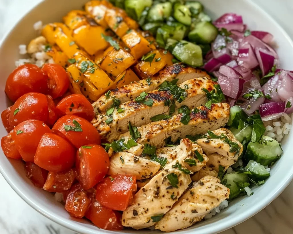 Healthy Easy Recipes: Greek Chicken Power Bowl in 20 Minutes