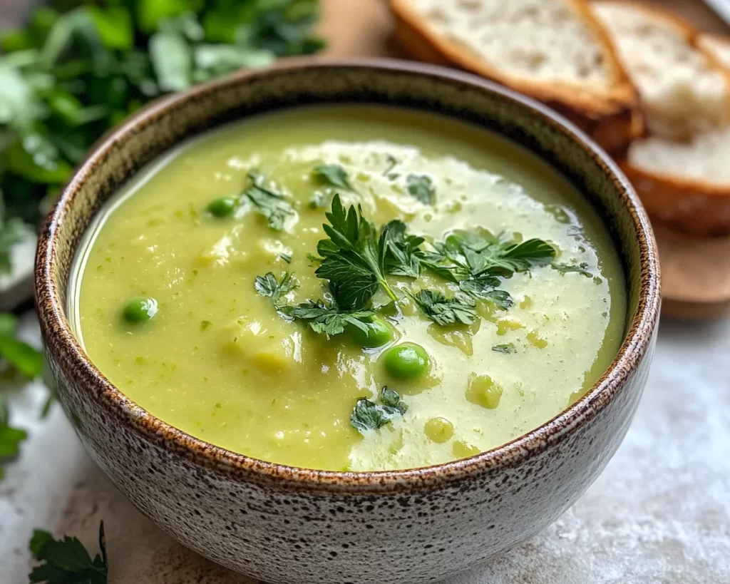 Spring Soup: Creamy Pea & Potato Soup in 25 Minutes