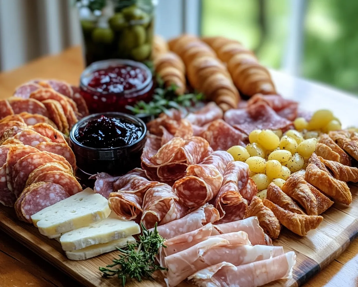 Spring Charcuterie Board Ideas with Croissants & Jam in 5 Steps