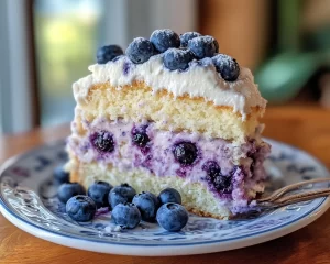 Spring Desserts: Blueberry Vanilla Pudding Cake in 7 Steps