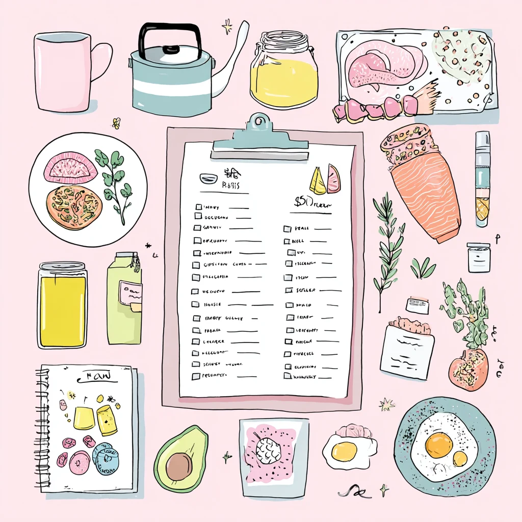 $50 Grocery List For 2 And Weekly Meal Plan