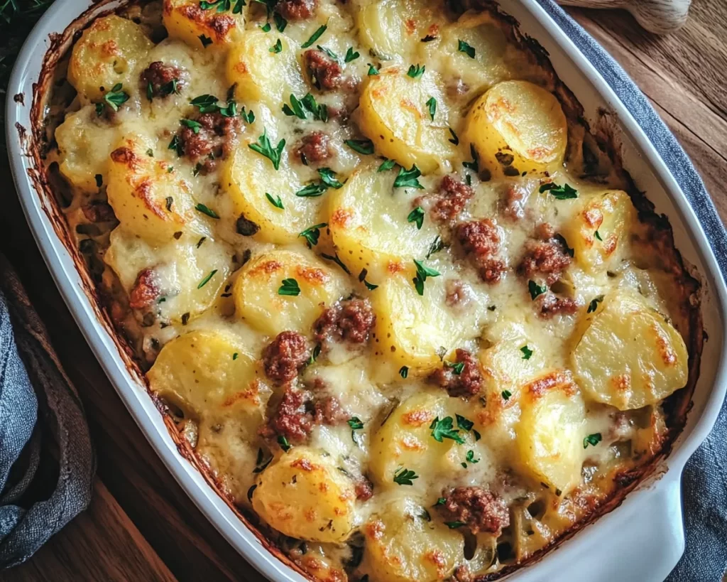 Easy Dinner Recipes for Family: Creamy Sausage & Potato Bake in 30 Minutes
