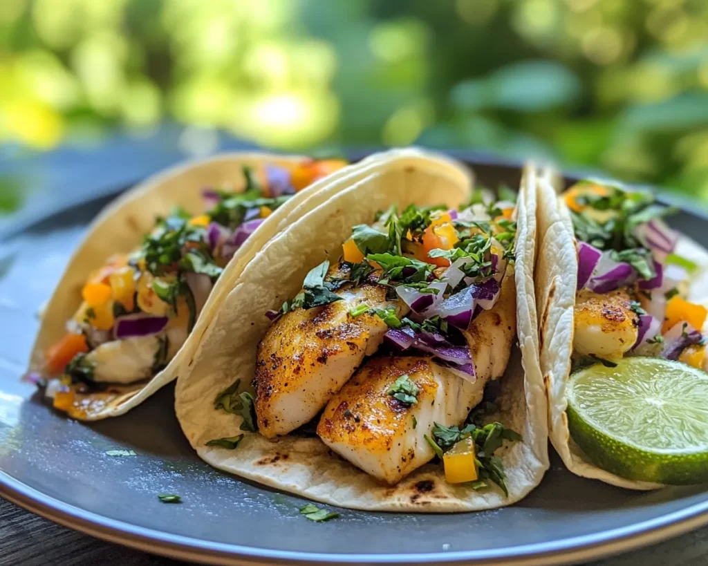 Summer Dinner Ideas: Honey Lime Fish Tacos in 20 Minutes