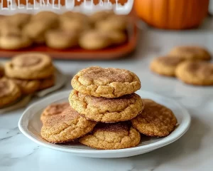 Brown Butter Pumpkin Snickerdoodle Cookies