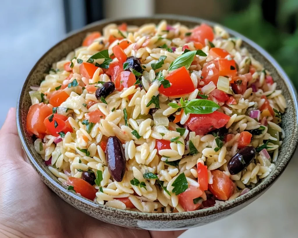 Summer Dinner Ideas: Mediterranean Orzo Salad in 15 Minutes