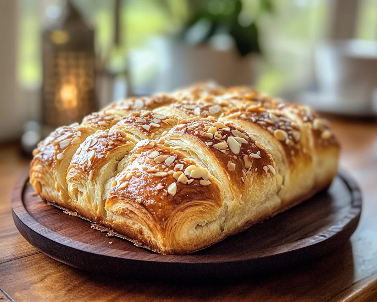 Spring Baking: Almond Croissant Pull Apart Bread in 35 Minutes