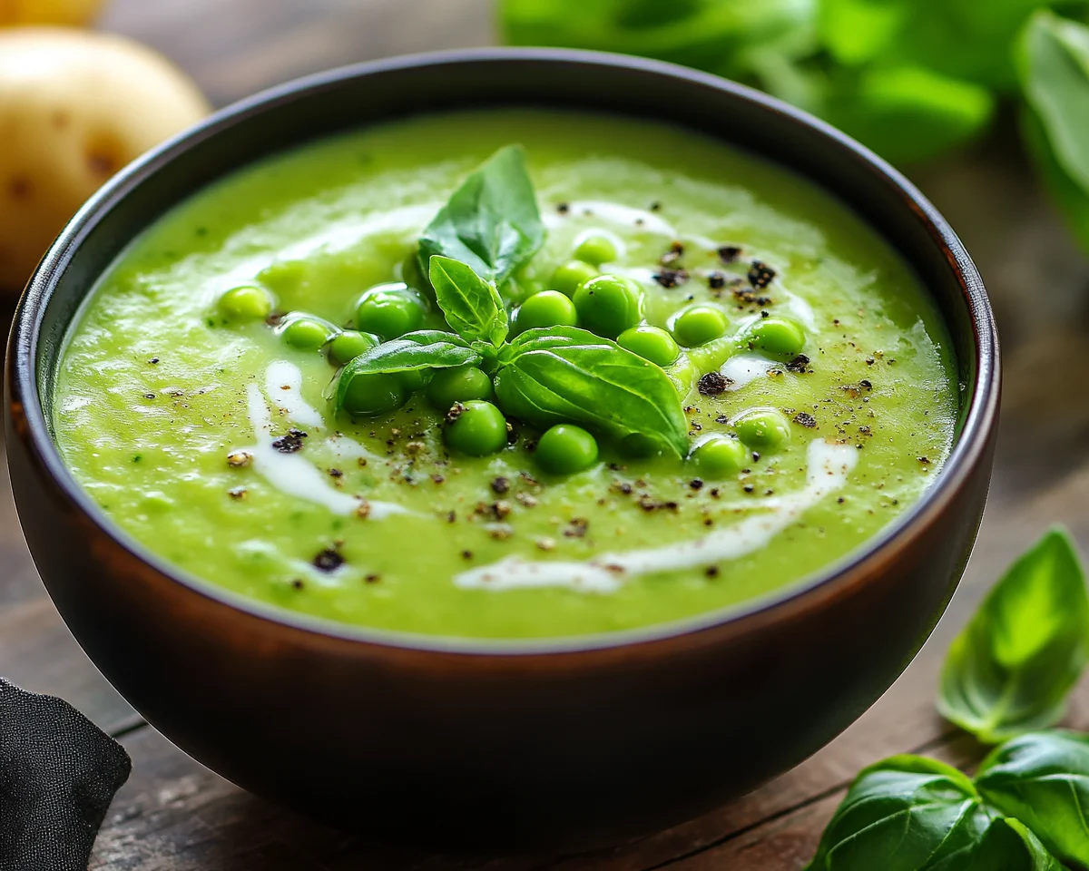 Spring Soup: Pea & Potato Soup in 25 Minutes