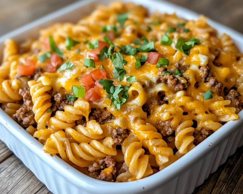 Easy Dinner Recipes for Family: Cheesy Taco Pasta in 20 Minutes