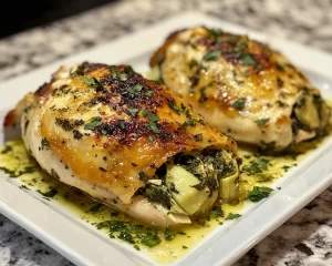 Spring Dinner Ideas: Spinach Artichoke Stuffed Chicken in 20 Minutes