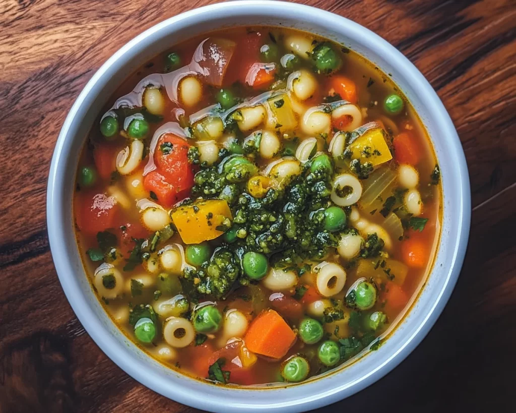 Spring Soup: Spring Minestrone With Pesto in 25 Minutes