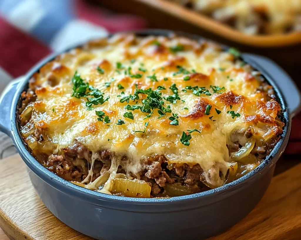 Simple French Onion Beef Casserole