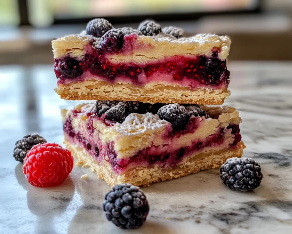 Spring Desserts: Berry Shortbread Bars in 5 Steps