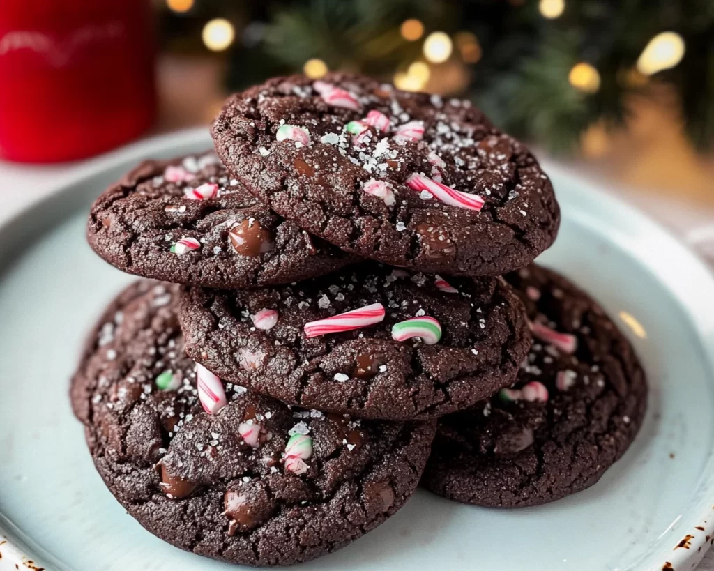 Double Chocolate Peppermint Cookies