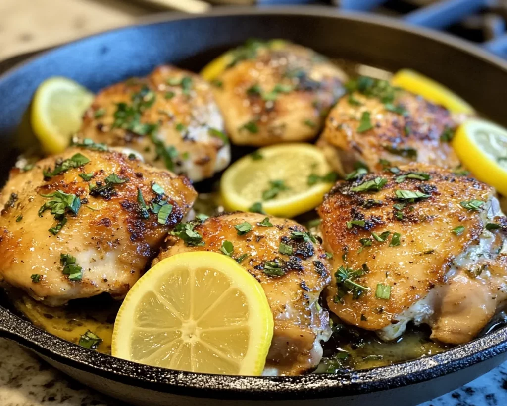 Spring Dinner: Lemon Garlic Chicken Thighs in 20 Minutes