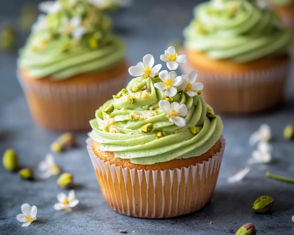 Spring Cupcakes: Pistachio Cupcakes in 5 Steps