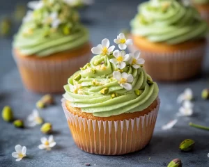 Spring Cupcakes: Pistachio Cupcakes in 5 Steps