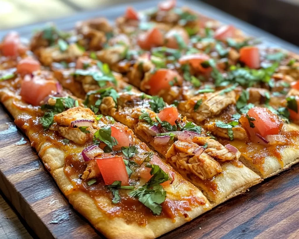 Summer Dinner Ideas: BBQ Chicken Flatbread Pizza in 15 Minutes
