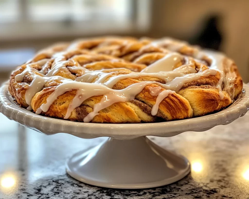 Spring Baking: Cinnamon Roll Braid With Cream Cheese Glaze in 35 Minutes