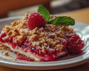 Spring Desserts: Raspberry Cream Cheese Crumble in 7 Steps