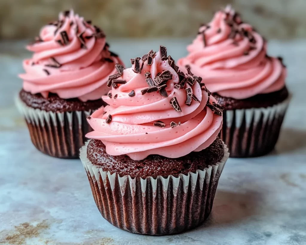 Spring Cupcakes: Strawberry Chocolate Swirl Cupcakes in 7 Steps