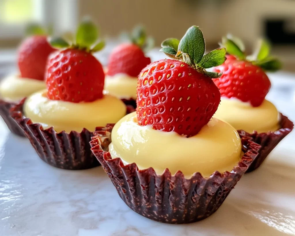 Spring Desserts: Strawberry Vanilla Custard Cups in 7 Steps