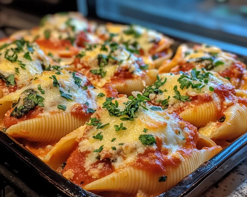 Easy Dinner Recipes for Family: Stuffed Shells with Spinach in 7 Steps