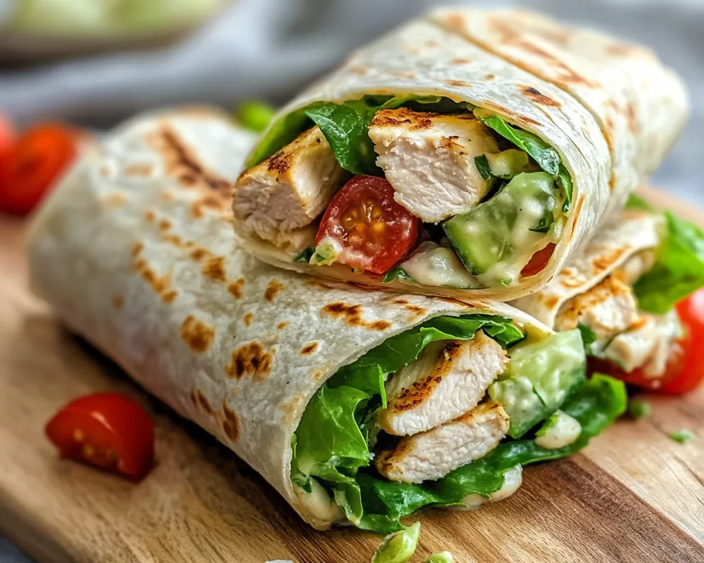 Summer Dinner Recipes: Chicken Caesar Salad Wraps