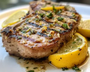 Summer Dinner Ideas: Grilled Lemon Garlic Pork Chops in 20 Minutes