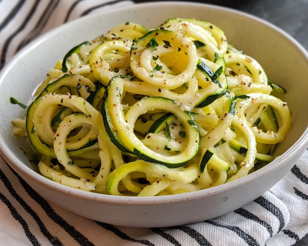 Healthy Easy Recipes: Zucchini Noodle Alfredo in 15 Minutes