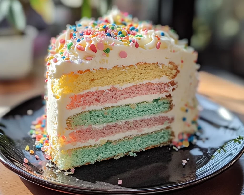 Spring Birthday Cake: Pastel Spring Birthday Cake
