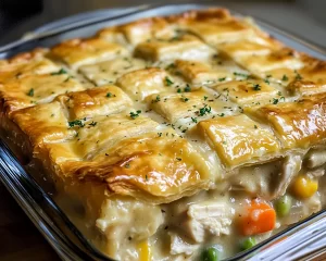Easy Dinner Recipes for Family: Creamy Chicken Pot Pie Casserole in 30 Minutes