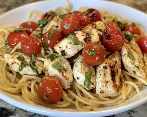 Summer Dinner Ideas: Caprese Pasta with Grilled Chicken in 20 Minutes
