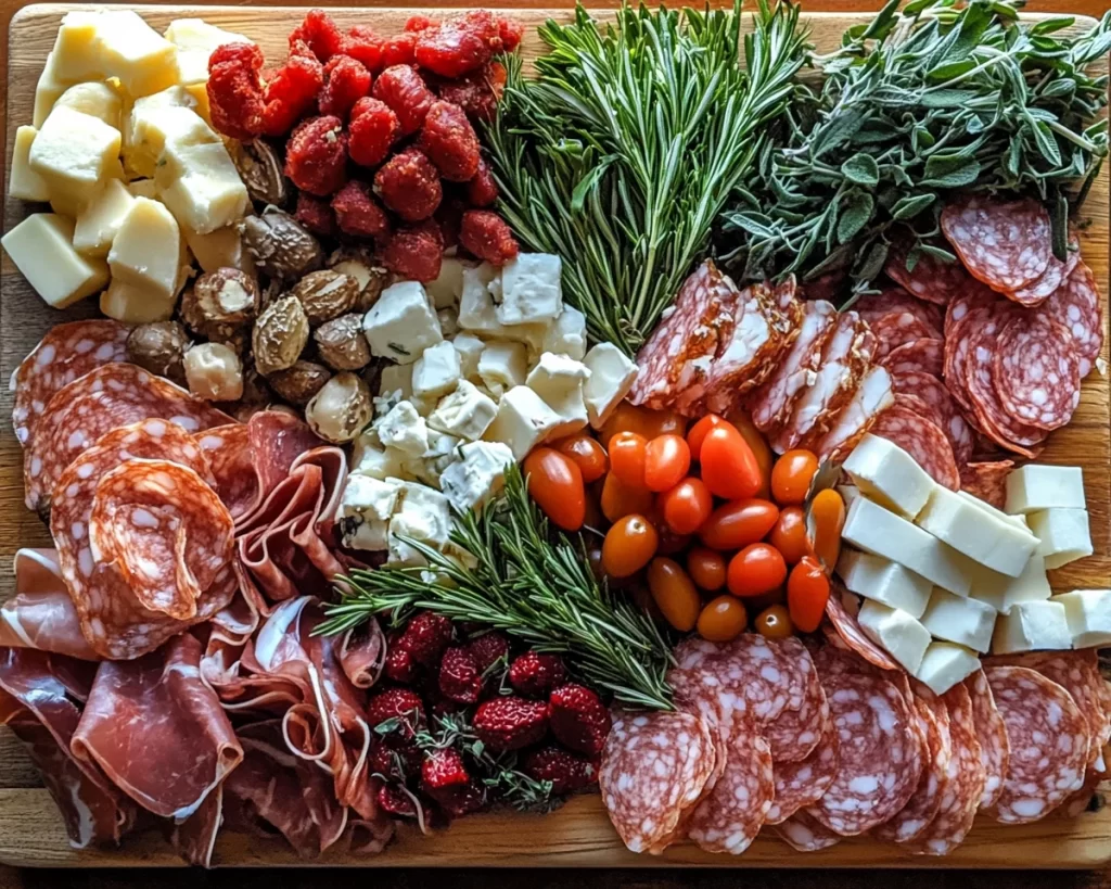 Spring Charcuterie Board Ideas with Fresh Herbs & Brie in 5 Steps