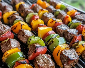 Summer Dinner Ideas: Grilled Steak Kabobs in 20 Minutes