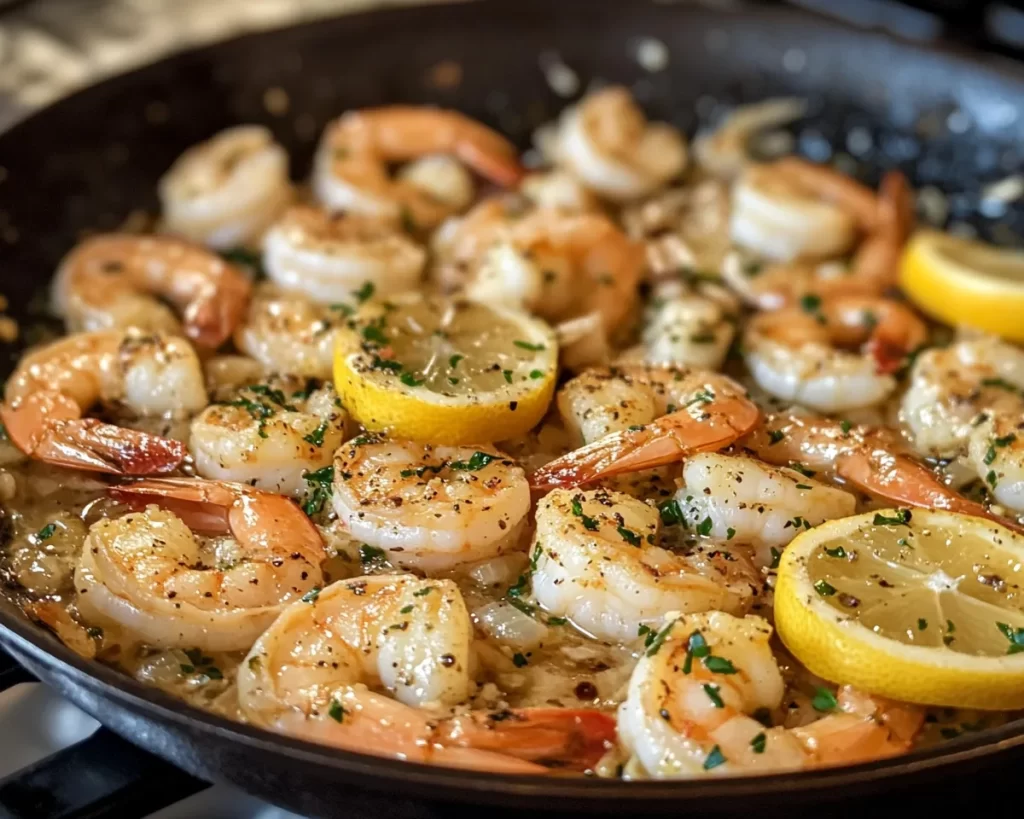 Spring Dinner: Lemon Garlic Shrimp Skillet (Quick)