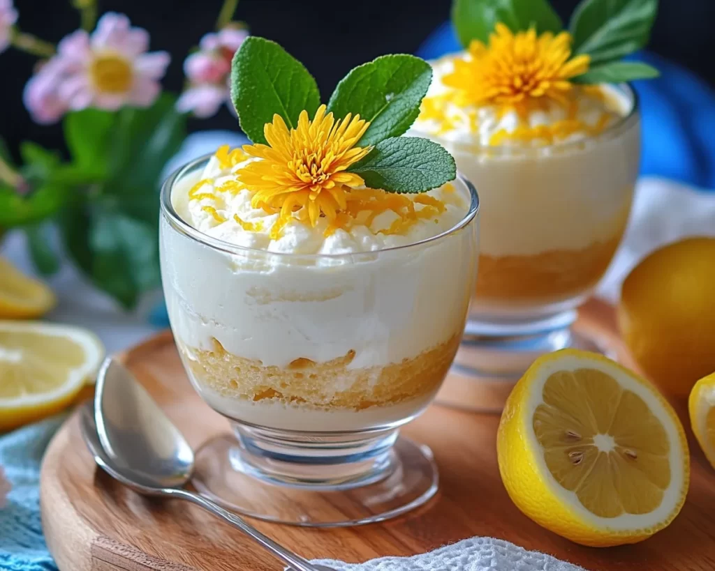 Spring Desserts: Lemon Pudding Parfaits in 5 Steps