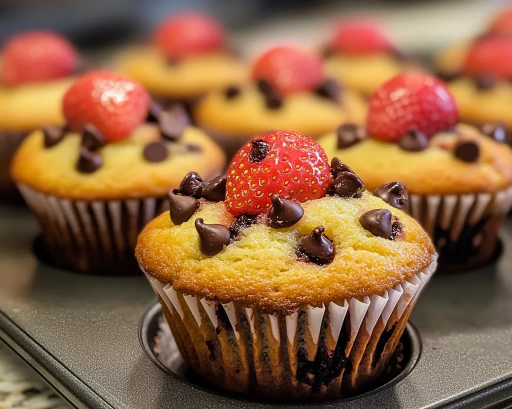 Spring Baking: Strawberry Chocolate Chip Muffins in 5 Steps