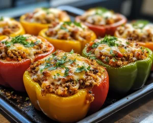 Easy Dinner Recipes for Family: Stuffed Bell Peppers in 7 Steps
