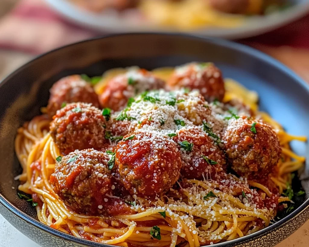 Homemade Classic Spaghetti and Meatballs