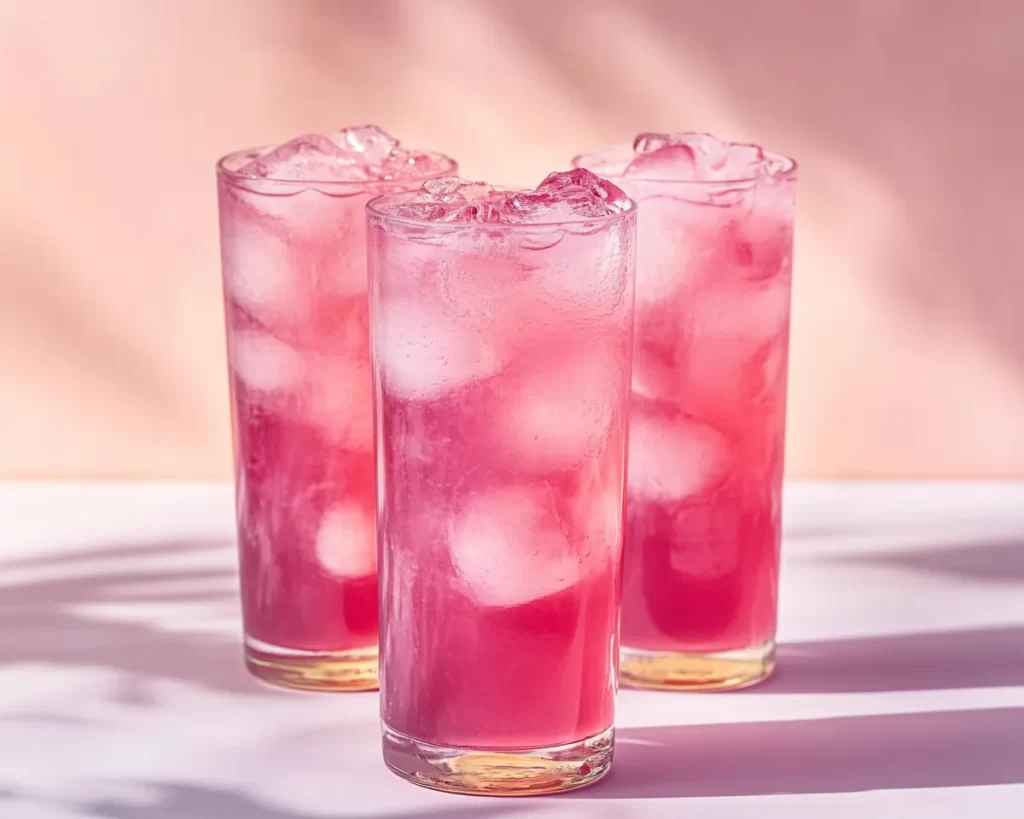Soda Drinks Recipes: Homemade Pink Soda