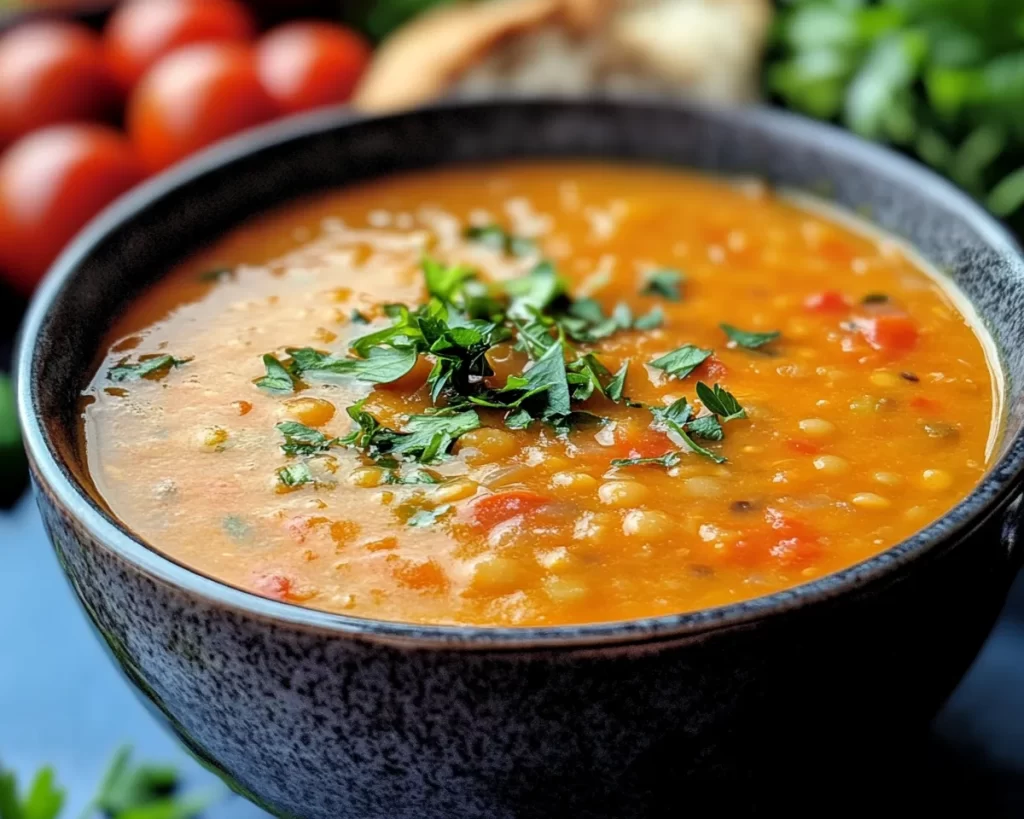 Spring Soup: Lentil & Tomato Soup in 30 Minutes