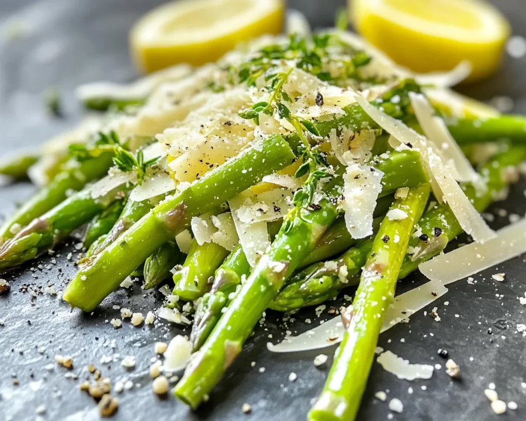 Spring Salads: Asparagus Lemon and Parmesan Shaved Salad in 15 Minutes