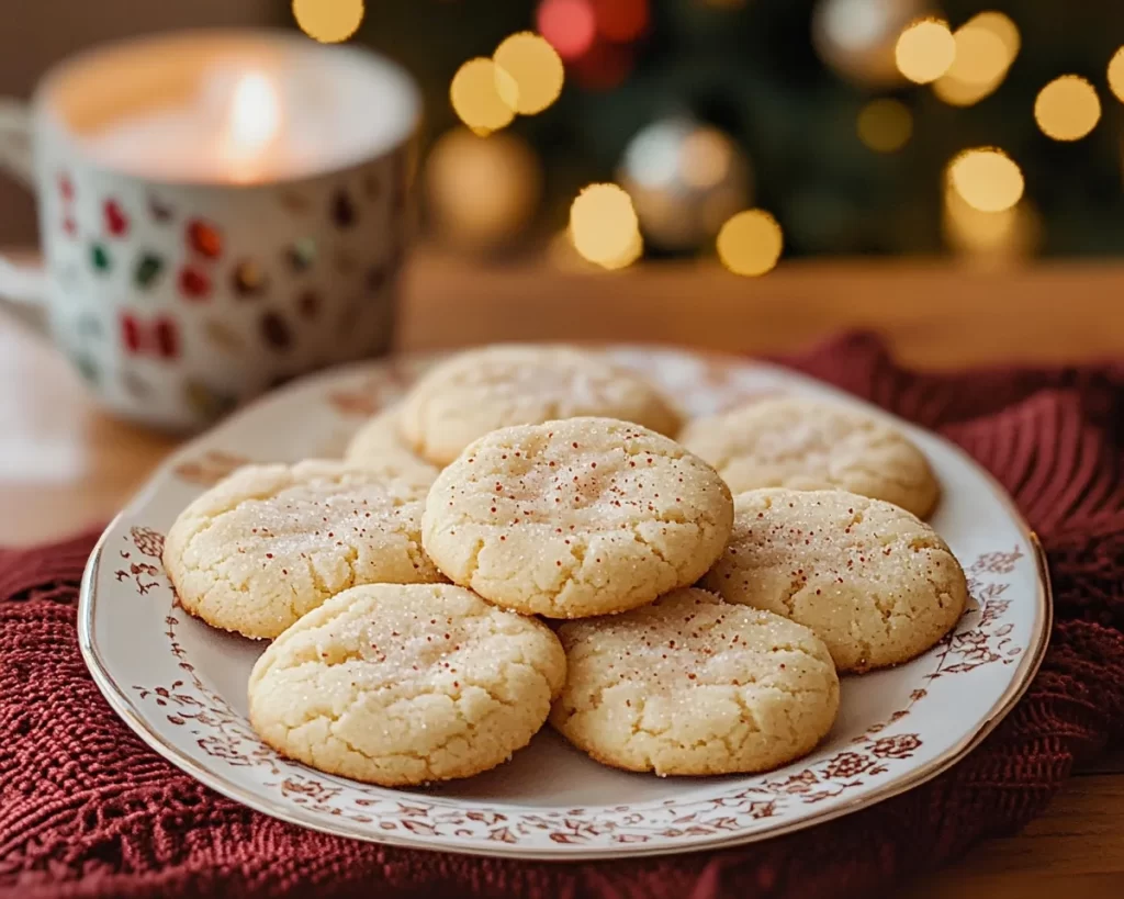 Cozy Eggnog Sugar Cookies