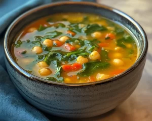Spring Soup: Spinach & Chickpea Soup in 25 Minutes