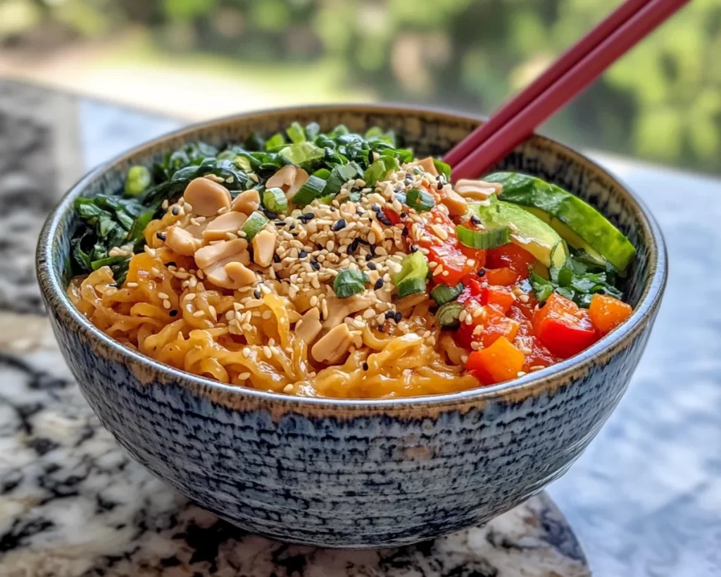 Summer Meals: Cold Peanut Noodle Bowl in 15 Minutes