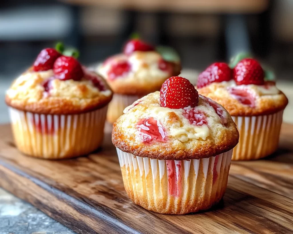 Spring Baking: Strawberry Cream Cheese Muffins in 7 Steps