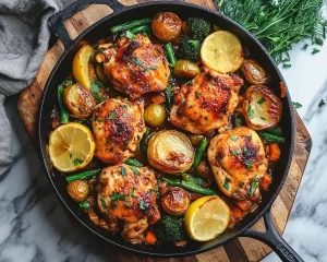 Spring Dinner Ideas: Dijon Honey Chicken Skillet in 20 Minutes